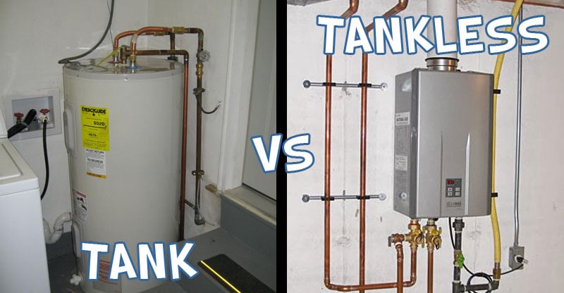 tankless water heater differ